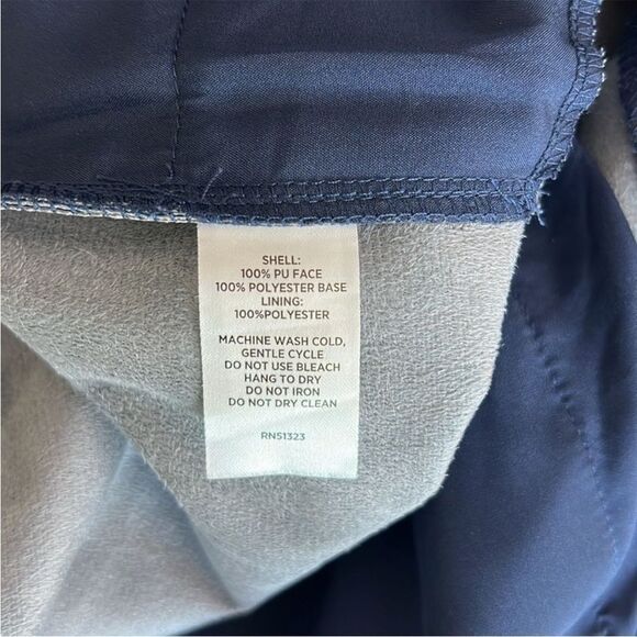 068 New Halogen® 5-Pocket Faux Leather Pants in Classic Blue Size 10 - Picture 6 of 11